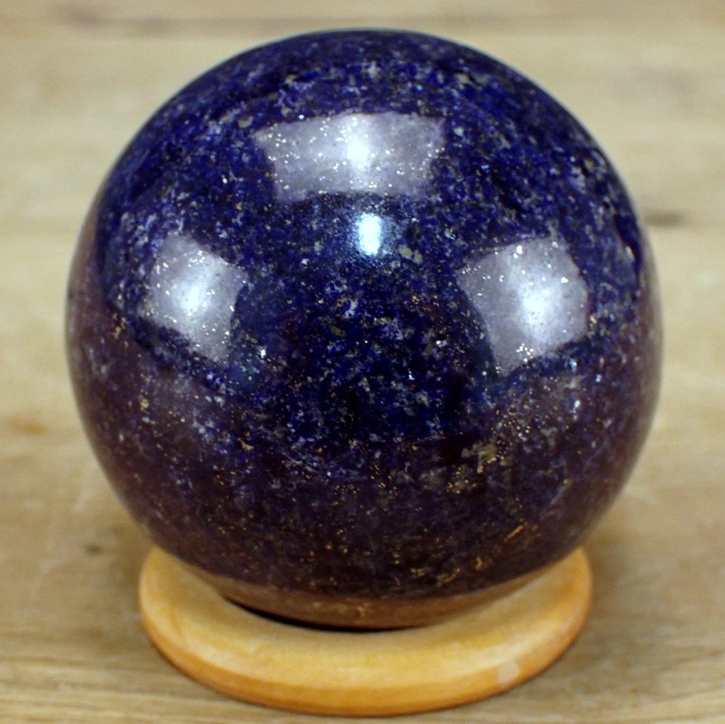 Tiefblaue Lapislazuli-Kugel AAA+++ Beste Qualität! - 266,77g - 55mm