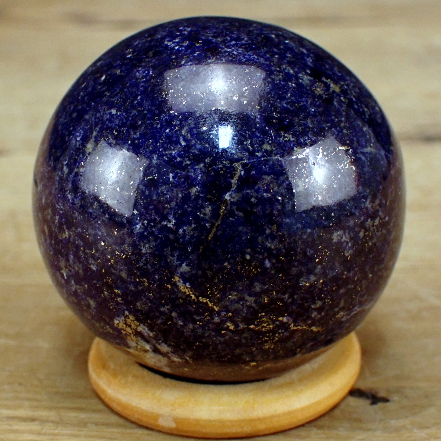 Tiefblaue Lapislazuli-Kugel AAA+++ Beste Qualität! - 266,77g - 55mm