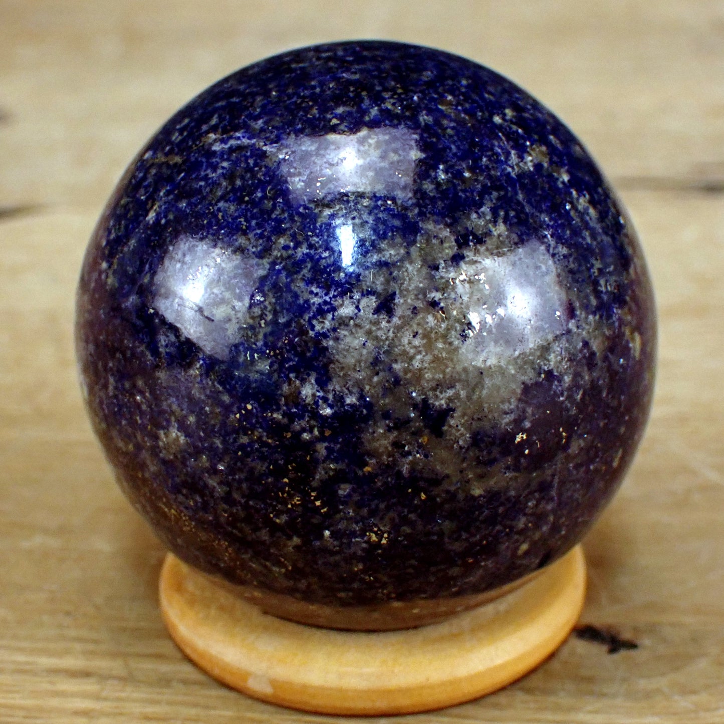 Tiefblaue Lapislazuli-Kugel AAA+++ Beste Qualität! - 266,77g - 55mm