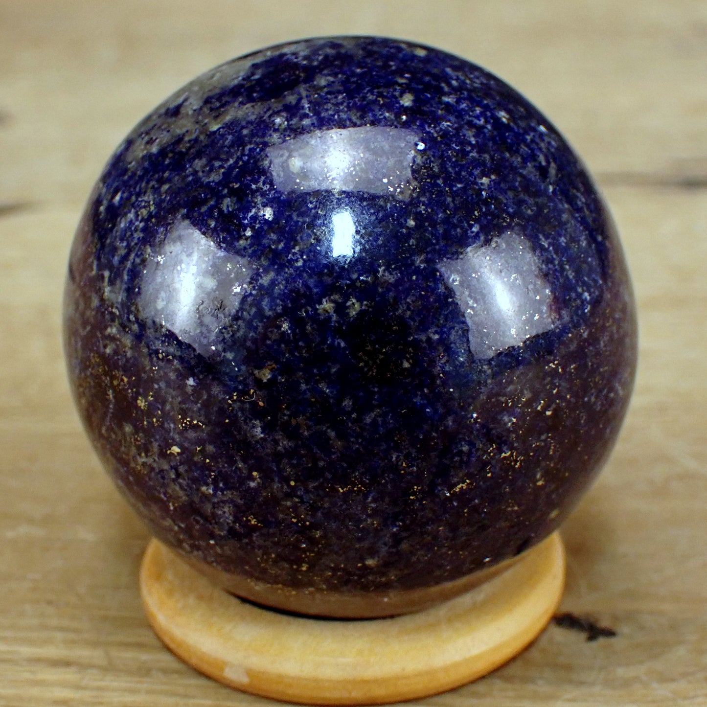 Tiefblaue Lapislazuli-Kugel AAA+++ Beste Qualität! - 266,77g - 55mm