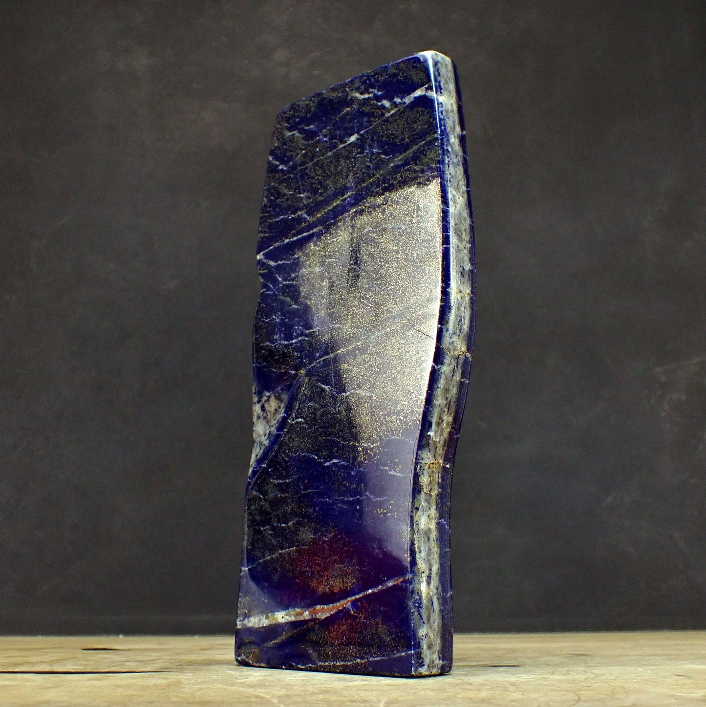 Königsblaue Lapislazuli-Freiform - 1210,13g - 222 x 95 x 22mm