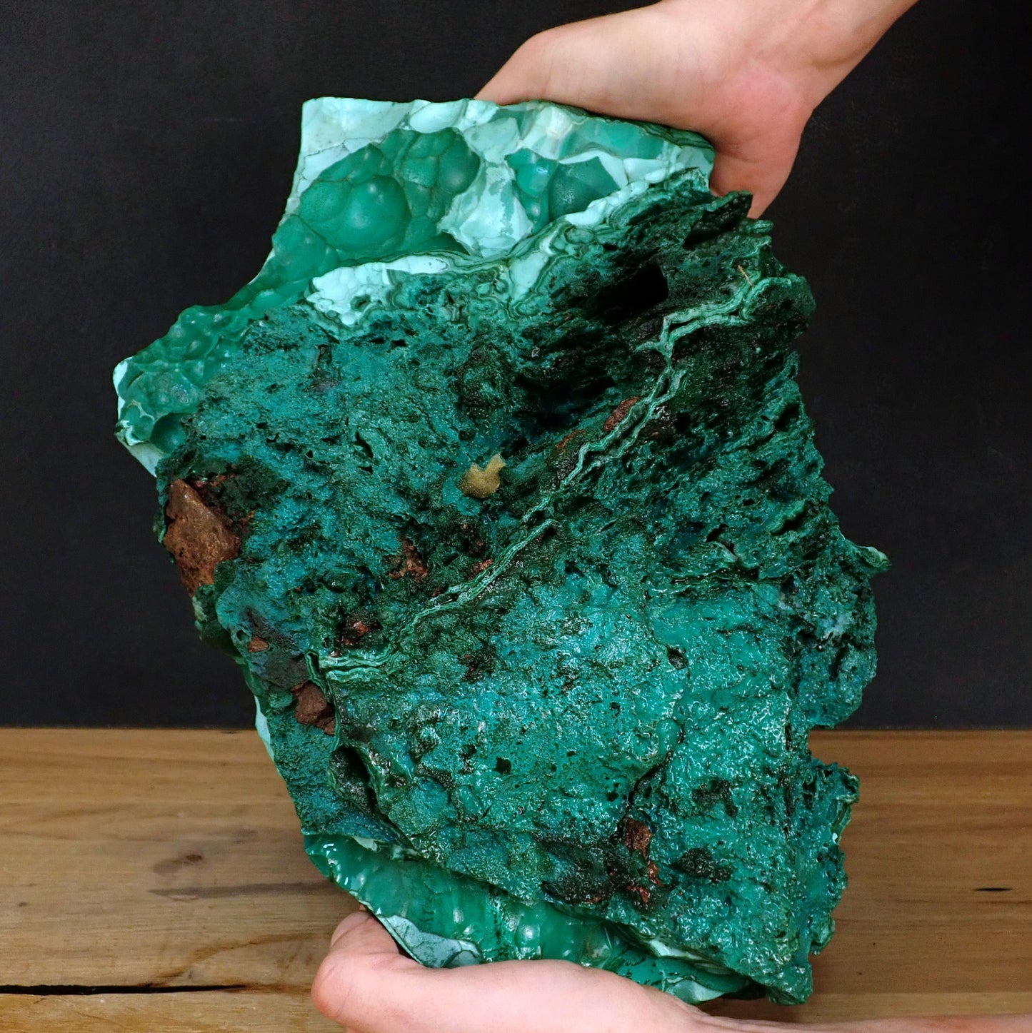 Malachit & Chrysokoll Freiform - 8031,31g - 380 x 220 x 150 mm