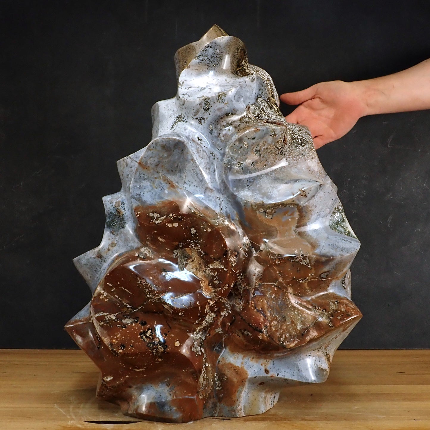 Sehr Große Jaspis Flamme - 54621,74g - 580 x 460 x 210mm