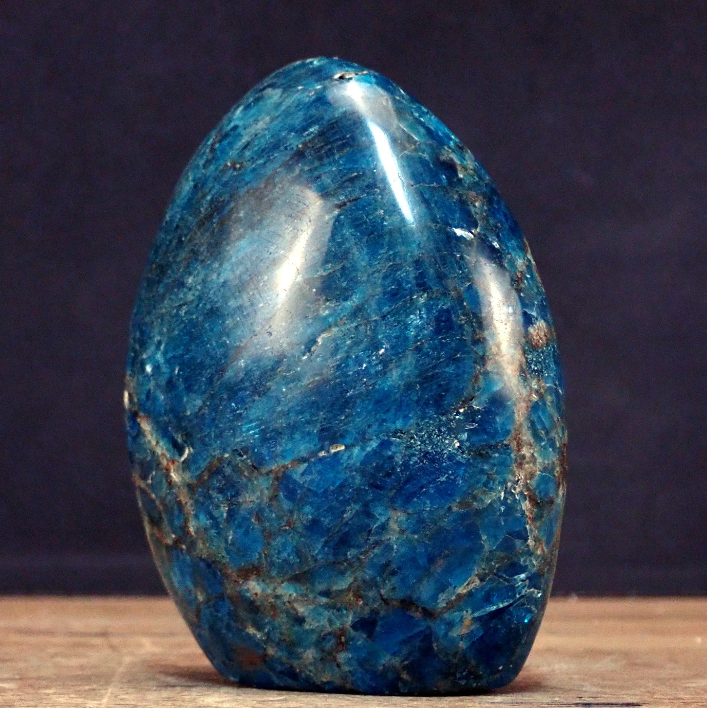 Blaue Apatit Freiform - 752,83g