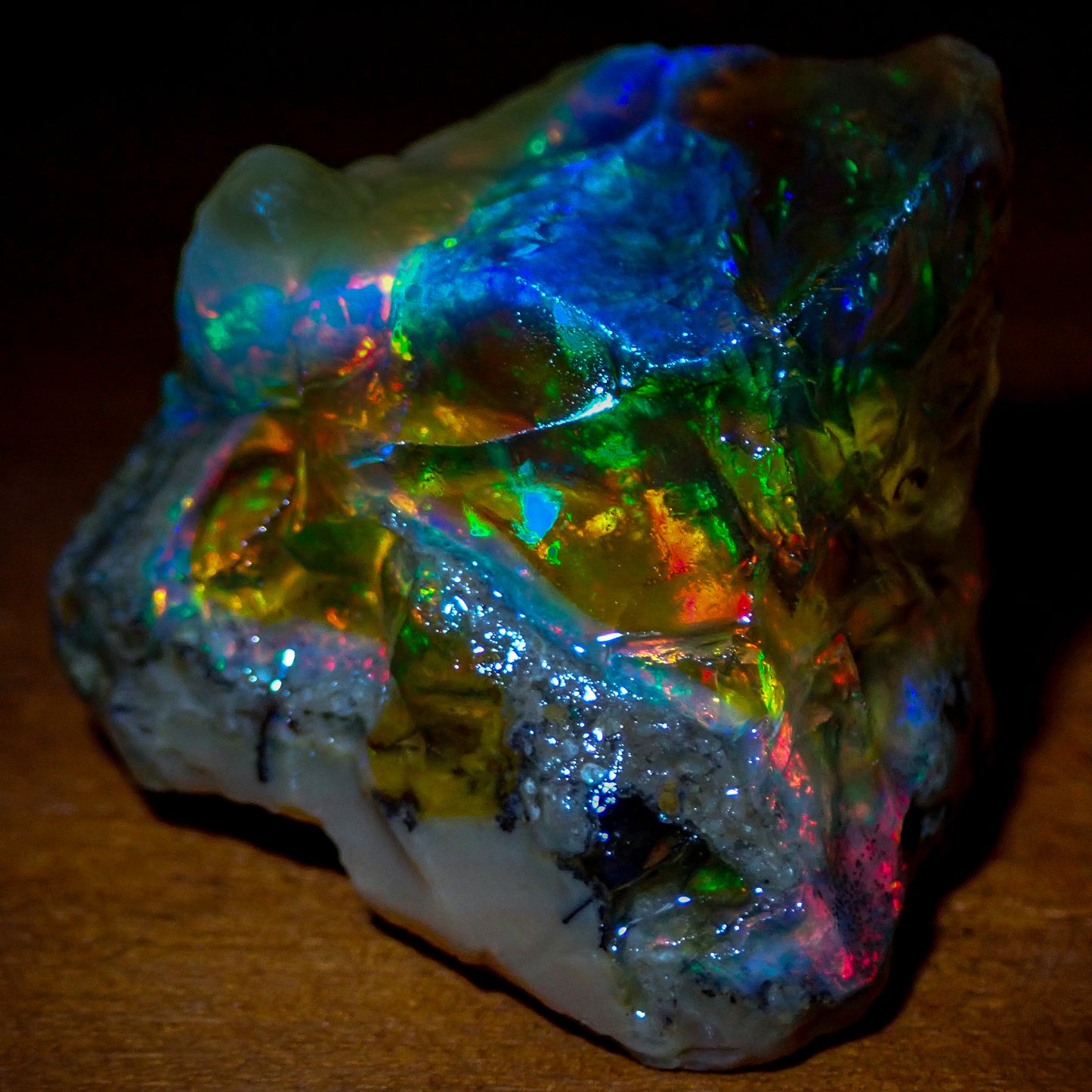 Seltener Natürlicher Klarer Kristall-Opal, Äthiopien - 113.9 ct - 22,78g