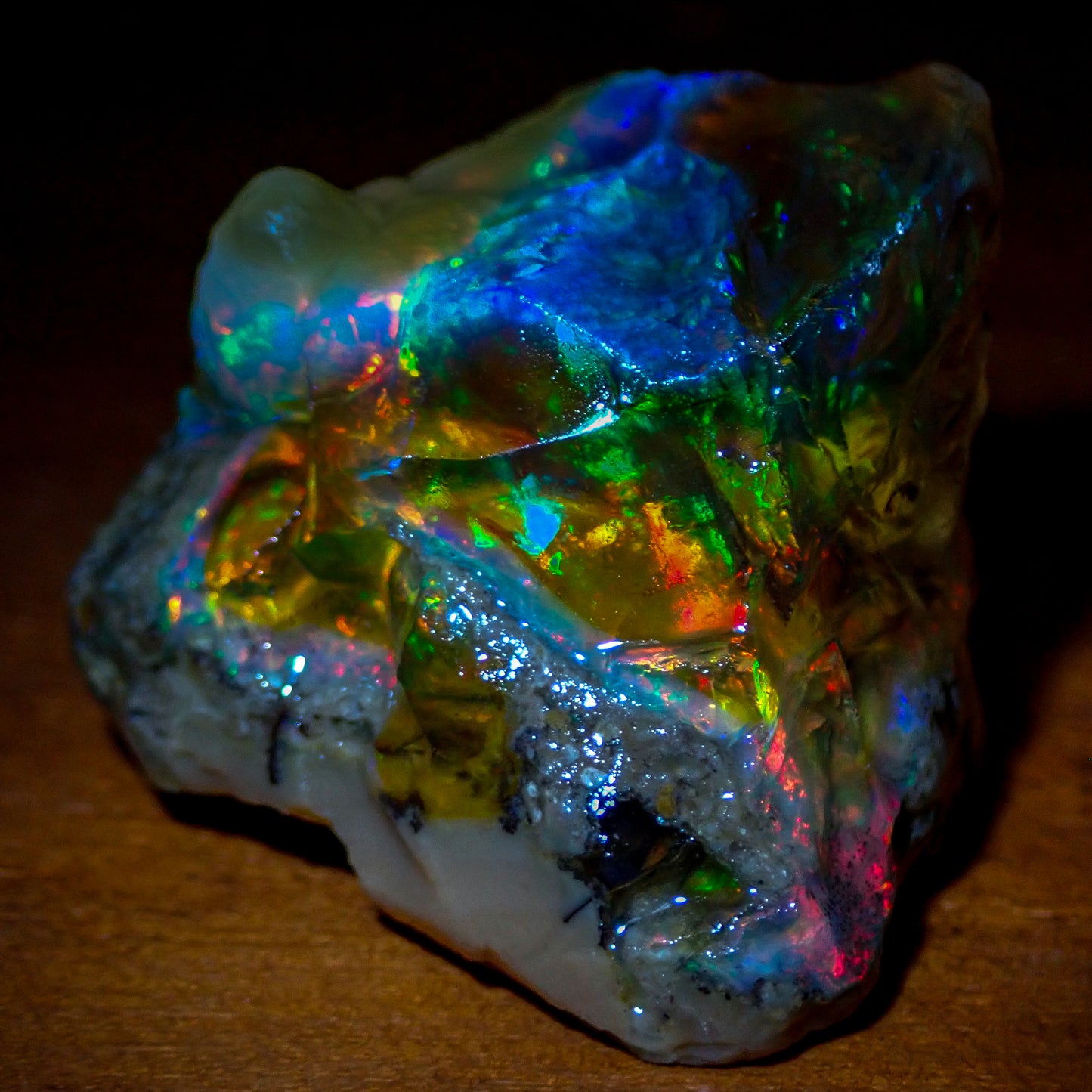 Seltener Natürlicher Klarer Kristall-Opal, Äthiopien - 113.9 ct - 22,78g