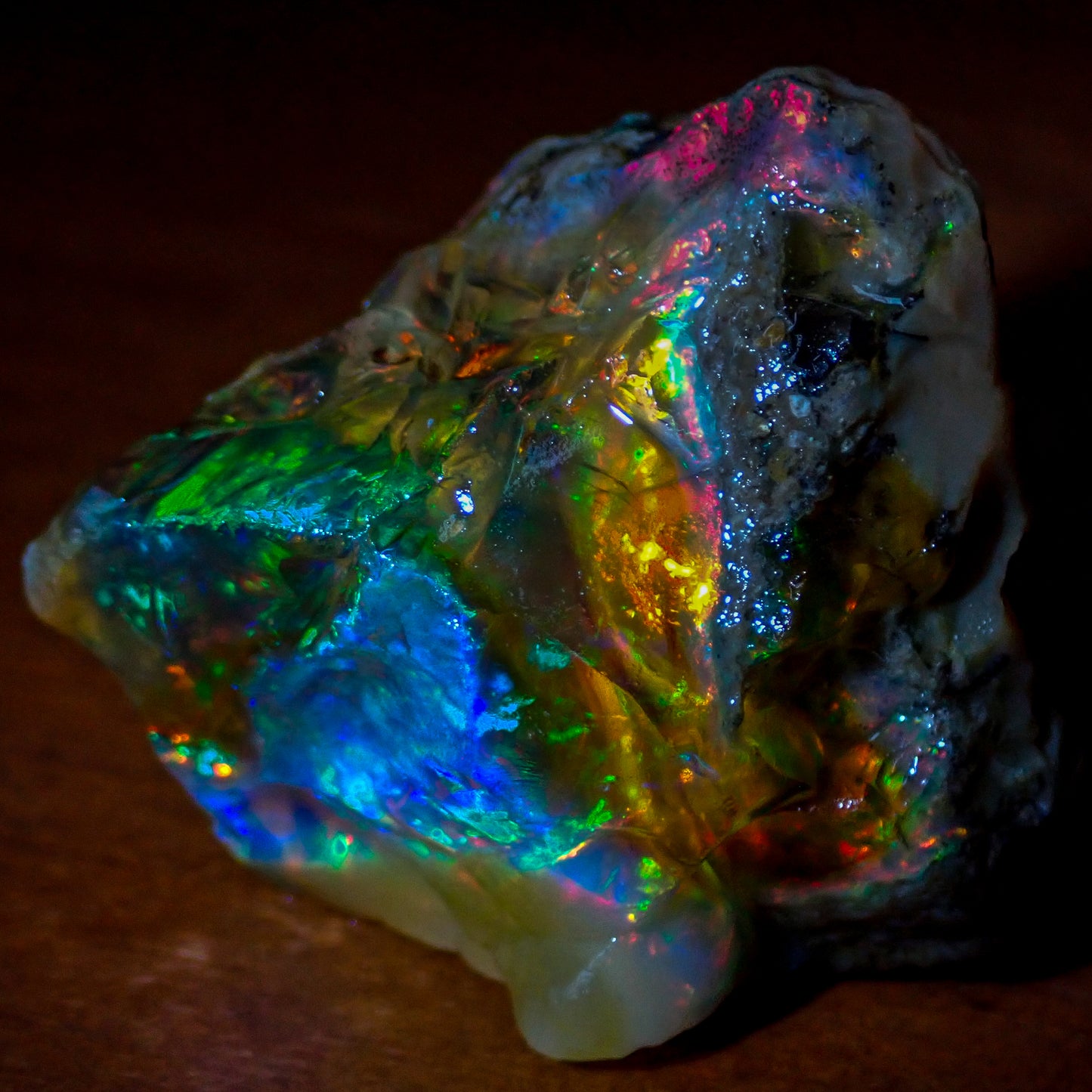 Seltener Natürlicher Klarer Kristall-Opal, Äthiopien - 113.9 ct - 22,78g