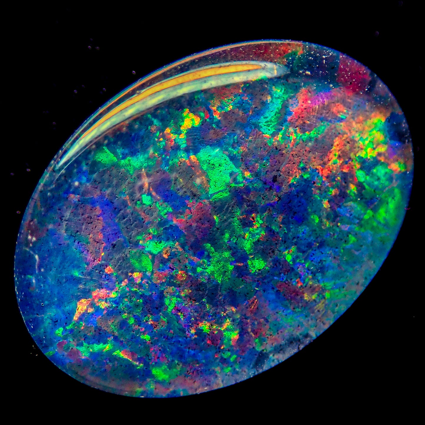 AAA + Black Opal Triplet, Australien, 3.605ct