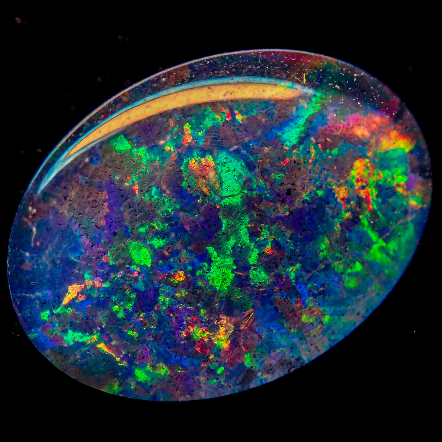AAA + Black Opal Triplet, Australien, 3.605ct