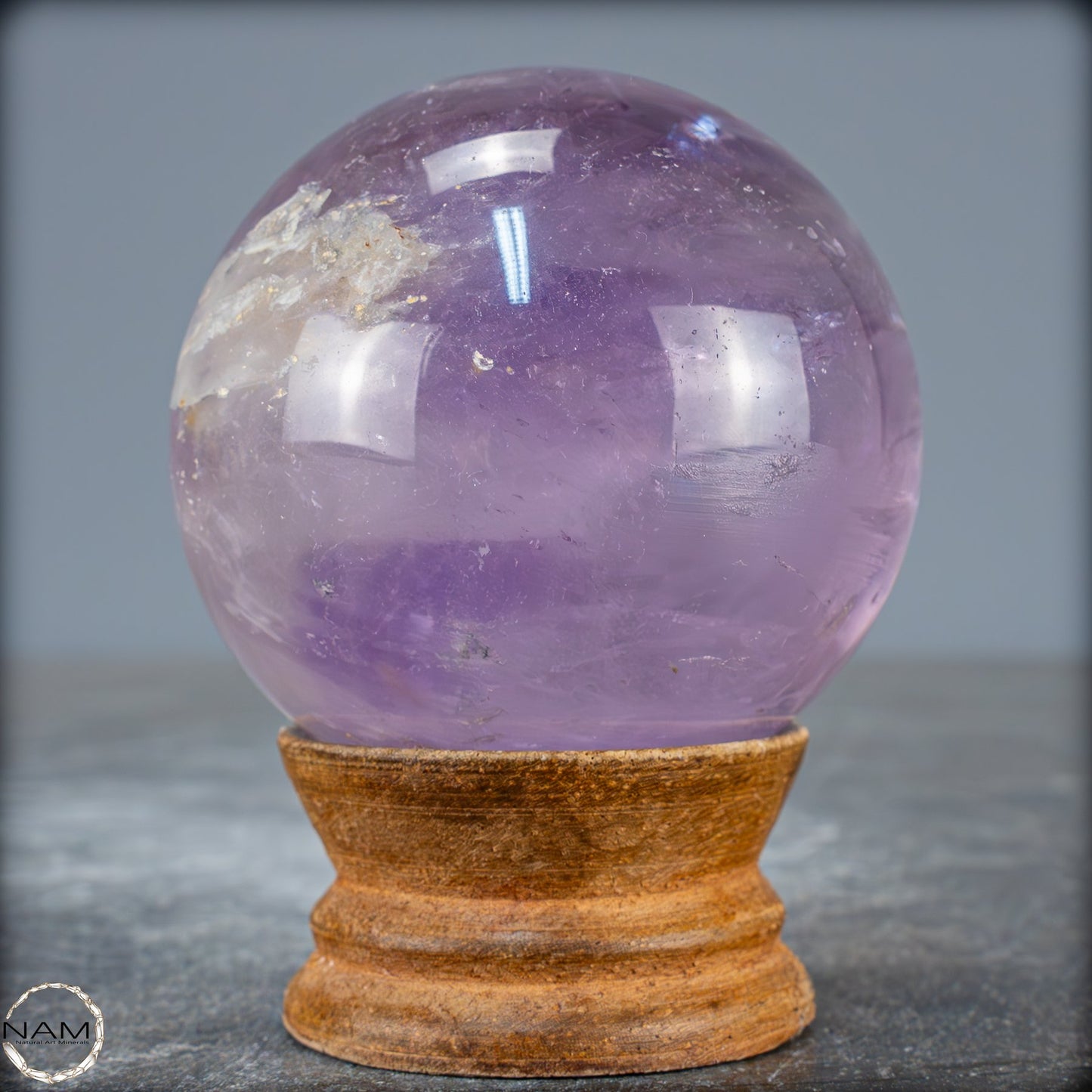 Natürliche Amethyst-Kristall Kugel, Brasilien - 304,44g - 60,4mm
