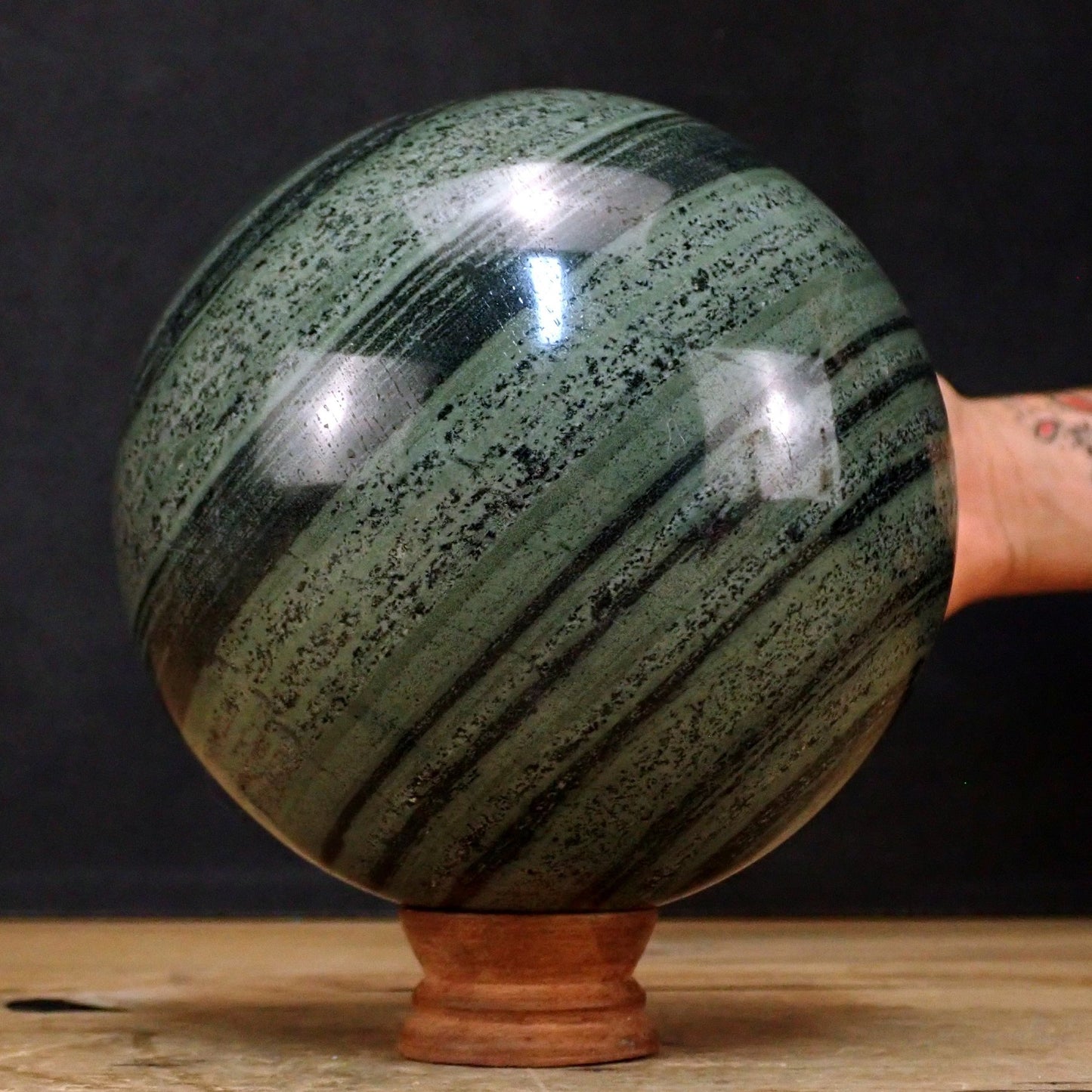 Natürliche Gebänderte Kambaba Kugel - 4222,60g - 150mm