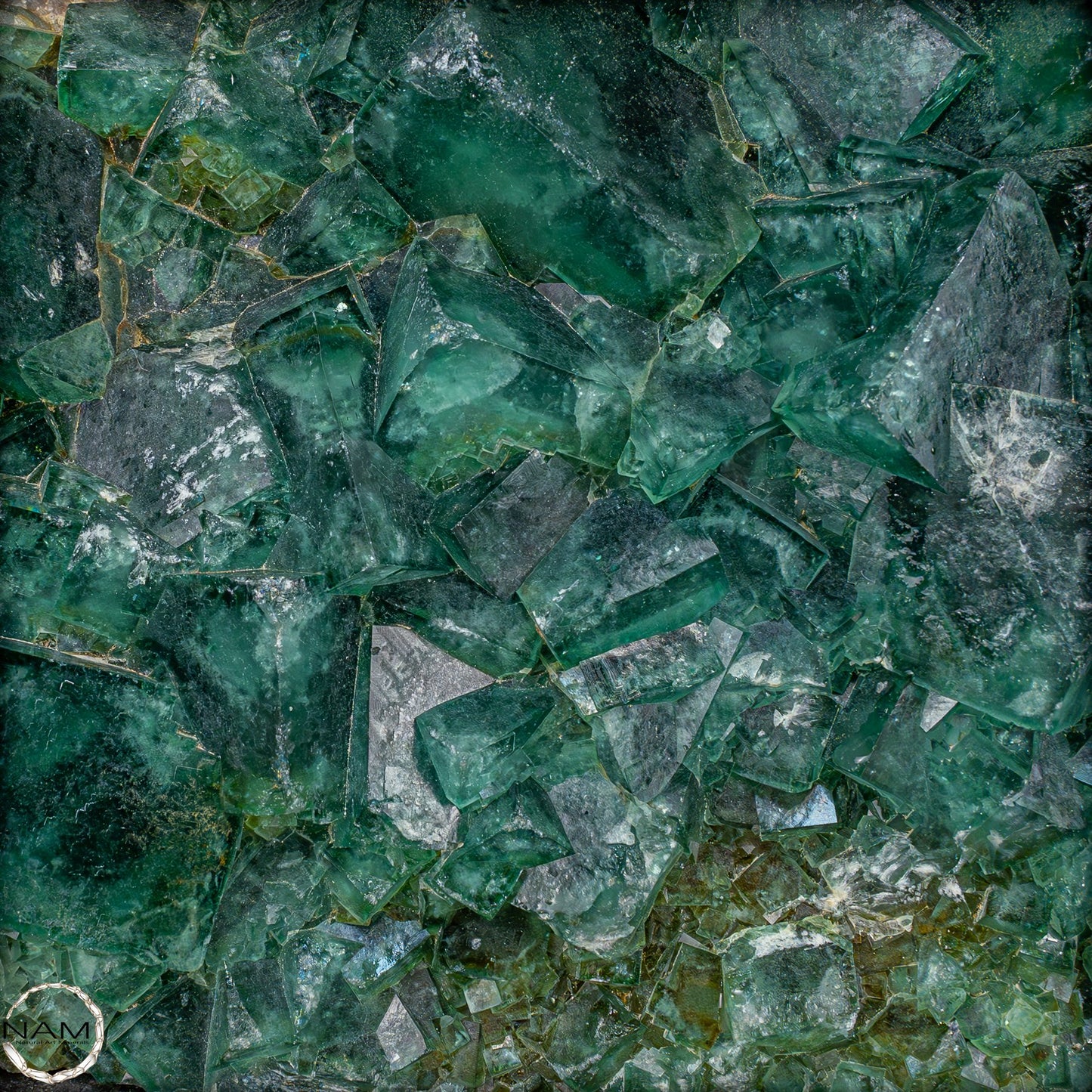 Natürliche Grüner Fluorit Kristalle auf Matrix - 8703,47g