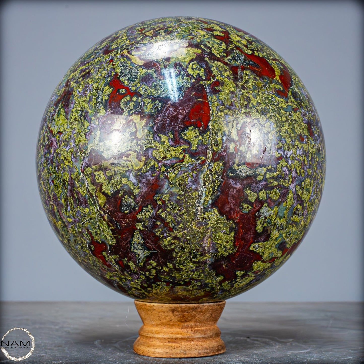 Natürliche Drachenblut-Jaspis Kugel aus Australien - 3945,62g - 155mm