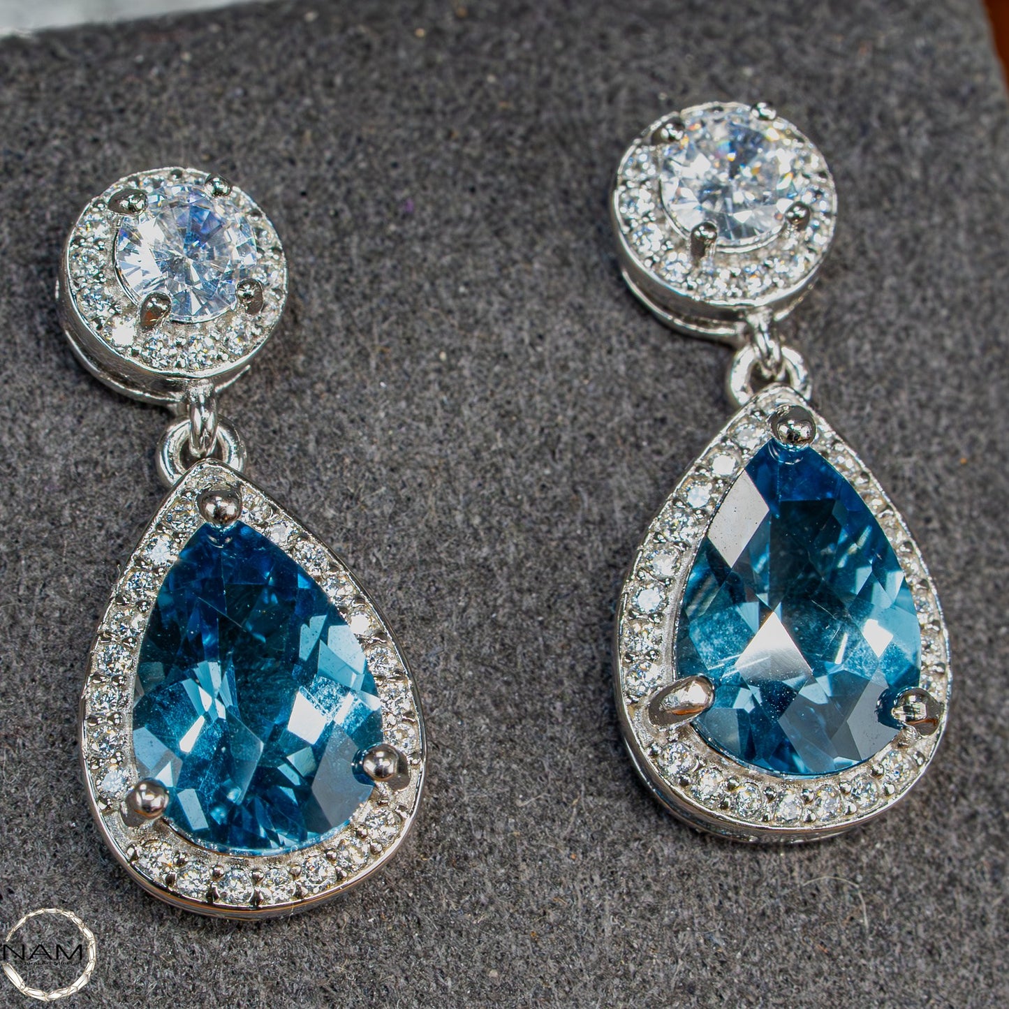 Eleganz in Blau – Aquamarin-Ohrringe Afghanistan - 22,2ct