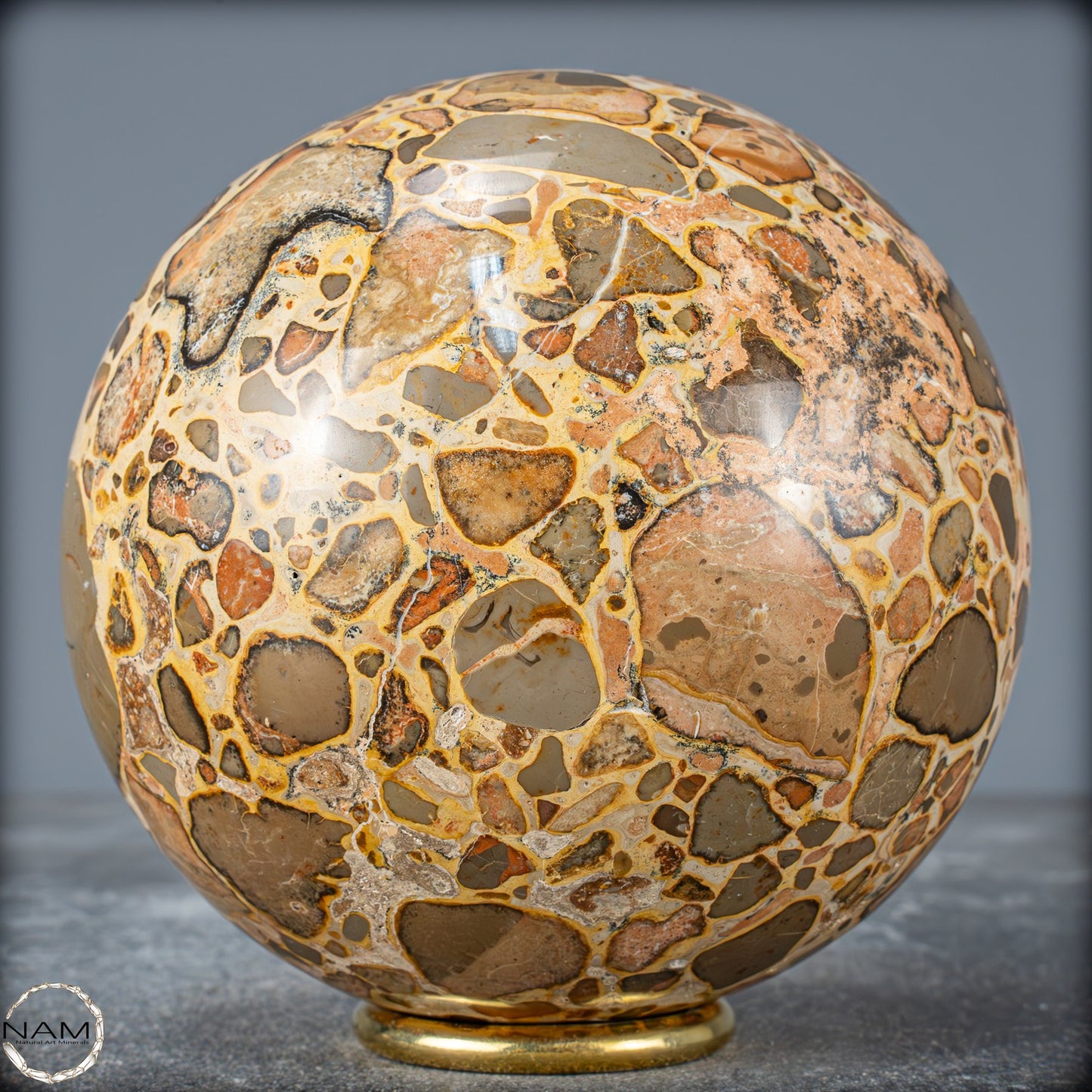 Natürliche Leoparden-Jaspis Kristallkugel - 1542,51 g