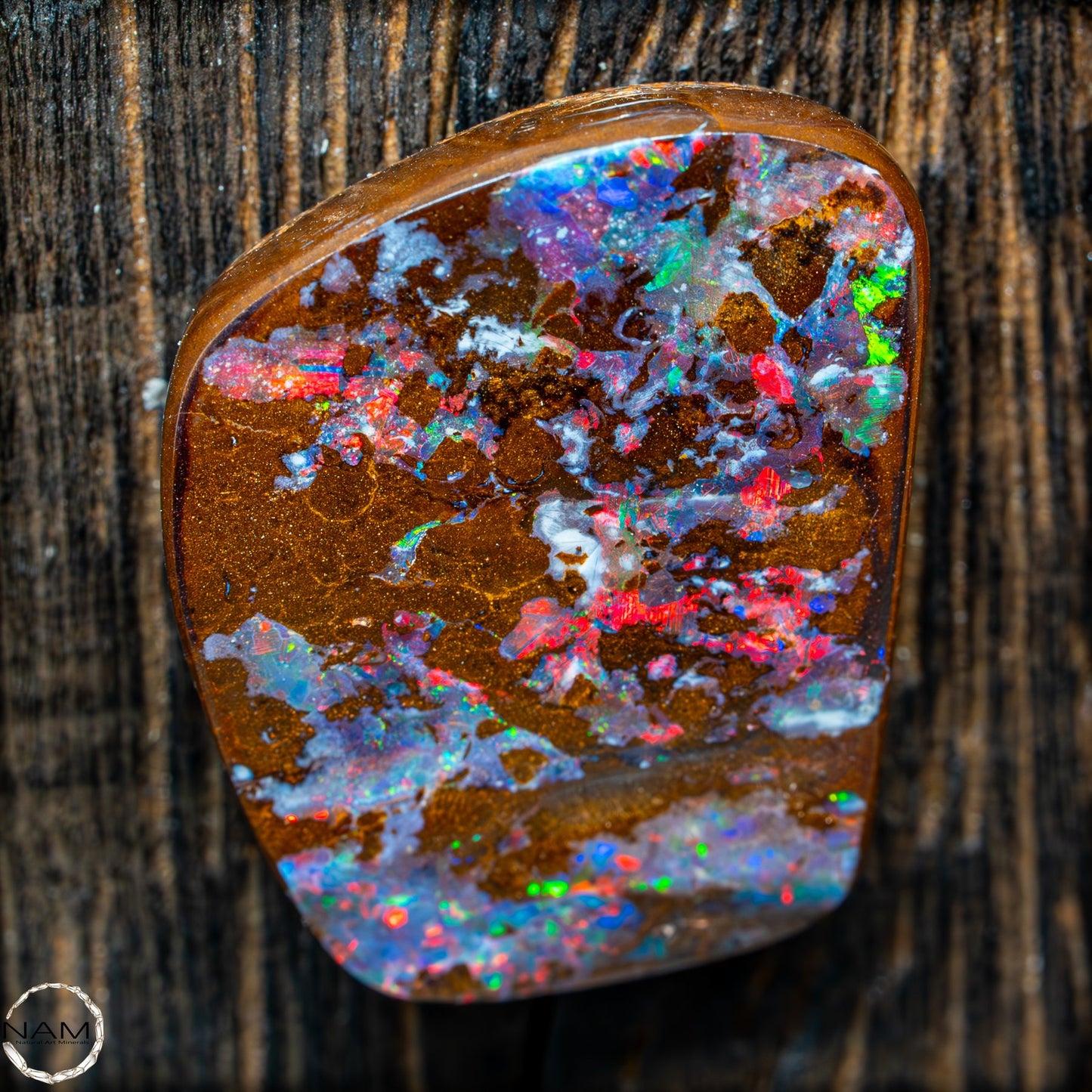Natürlicher Boulder Opal aus Australien Edelsteinqualität Poliert - 4,973g
