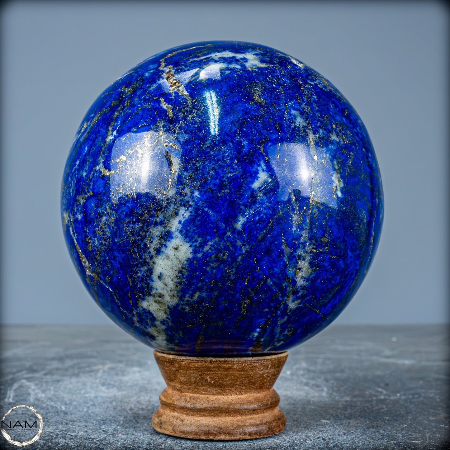 Natürliche Königsblaue Lapislazuli-Kristall-Kugel - 1545,44g