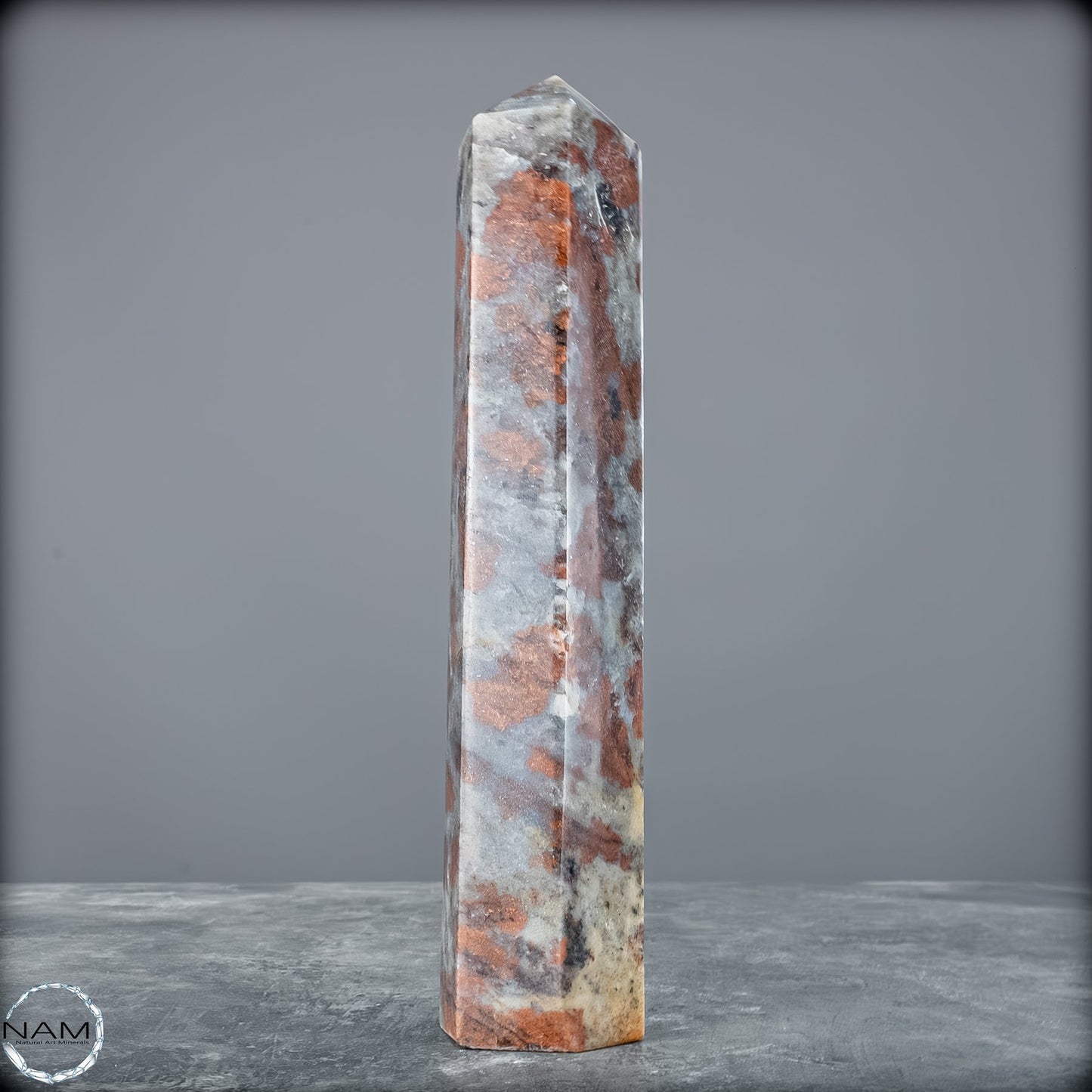 Natürliche Rote Aventurin Obelisk aus Madagaskar - 677,22g
