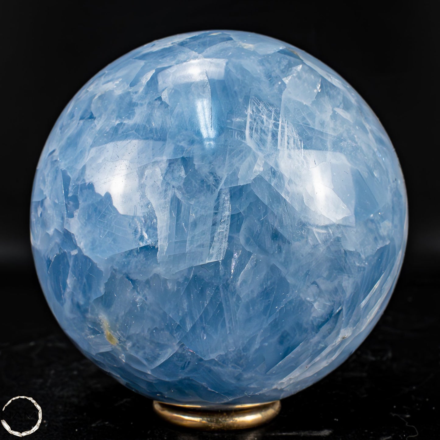 Natürliche Blaue Calcit-Kristall Kugel - 726,76g