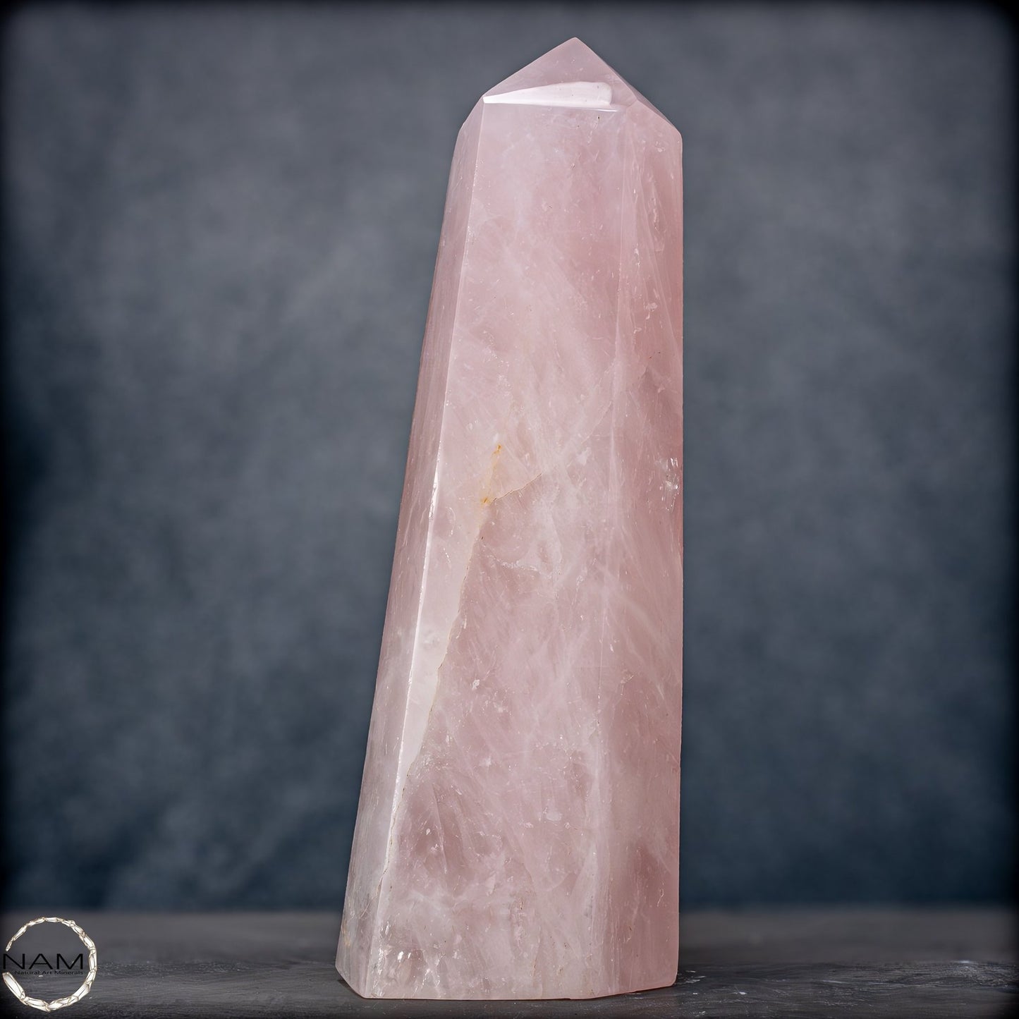 Natürlicher Großer Rosenquarz Obelisk aus Brasilien - 6907,55g