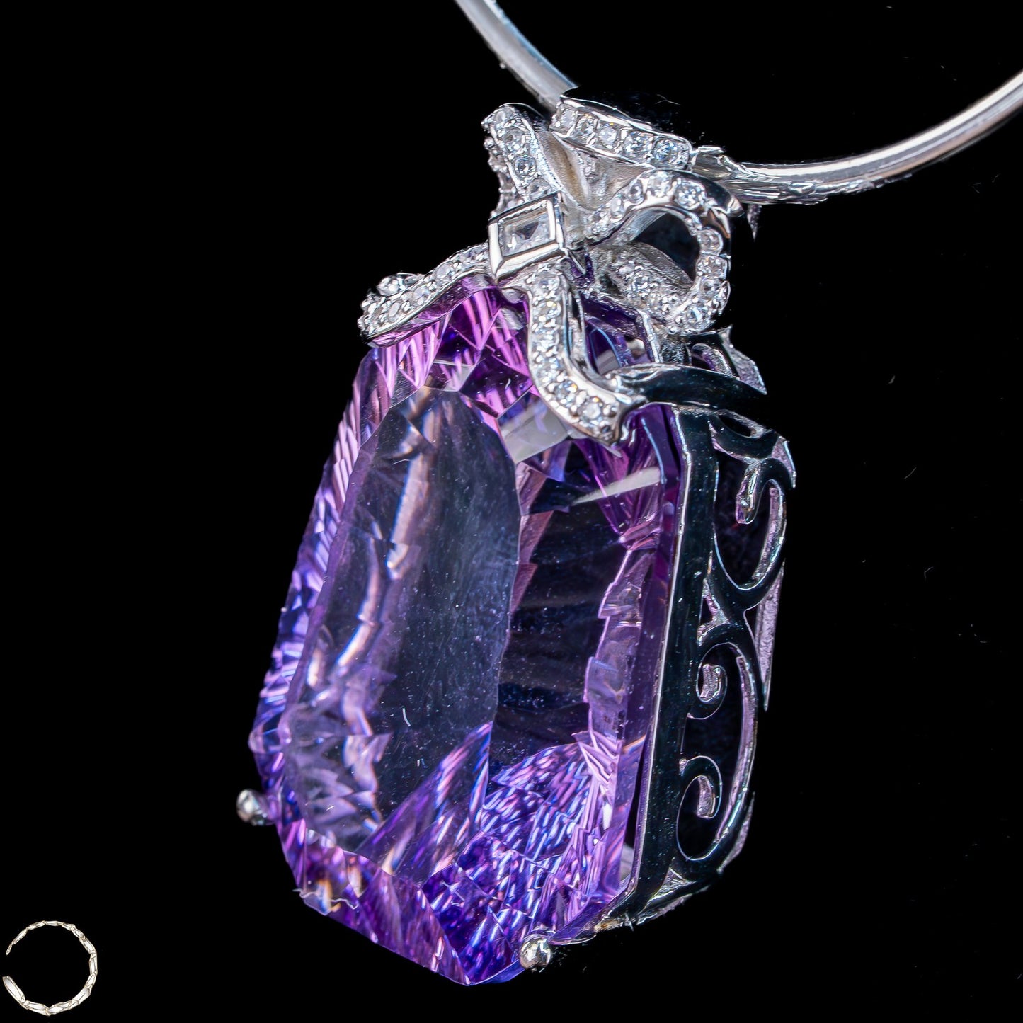 Amethyst-Anhänger – ein Meisterwerk aus Licht, Tiefe und Eleganz - 14,85g