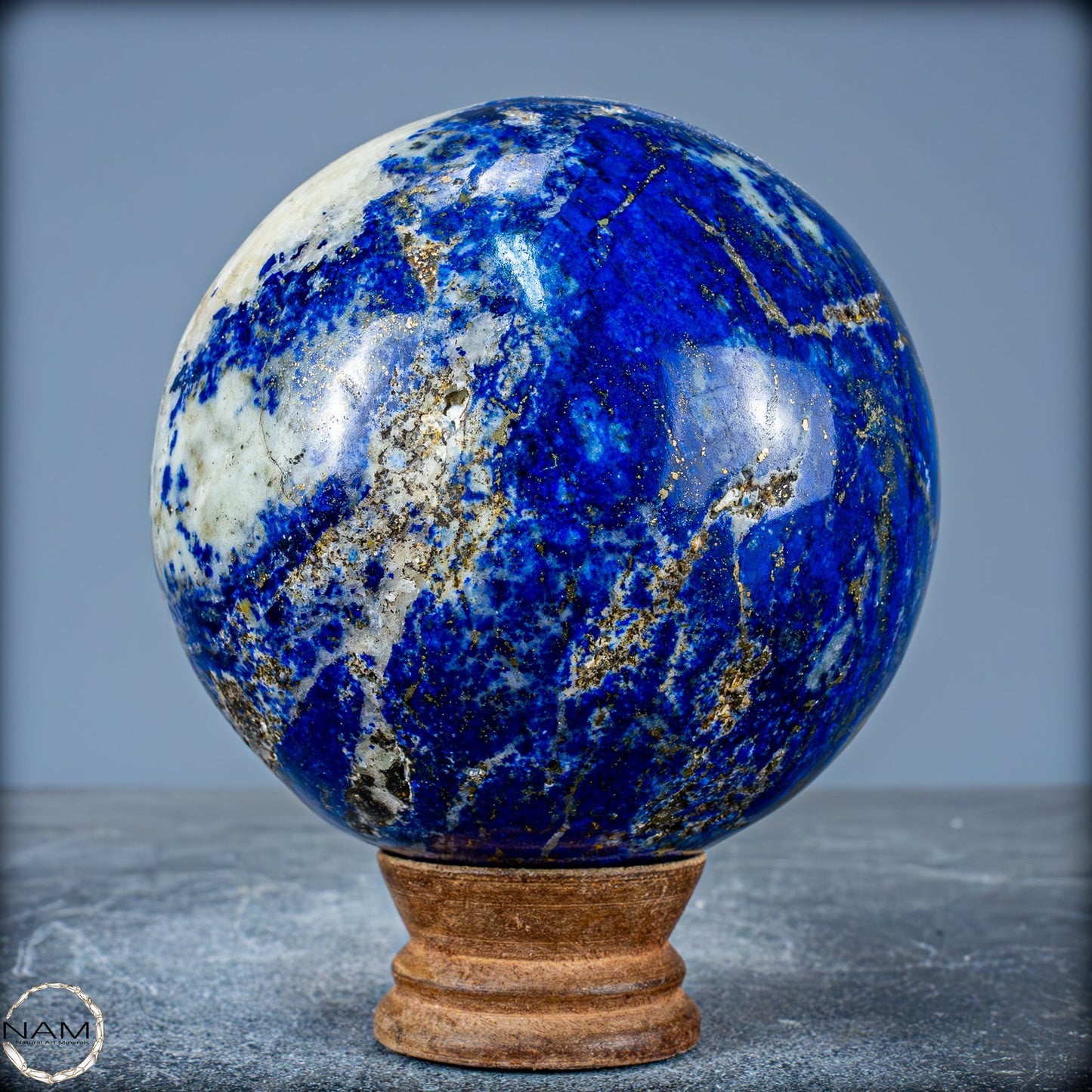 Natürliche Königsblaue Lapislazuli-Kristall-Kugel - 1545,44g