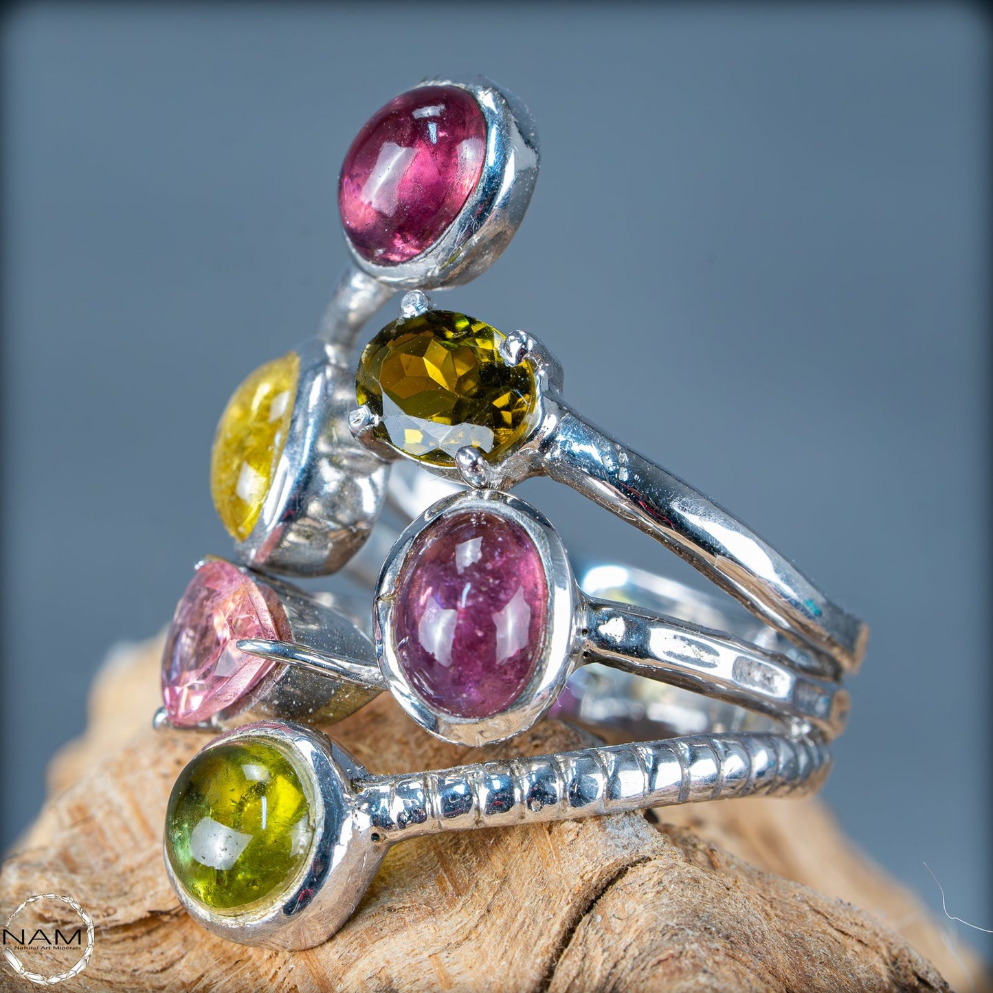 Natürlicher Turmalin Ring von höchster Qualität, 925 Silber - 7,62g - 38,1ct