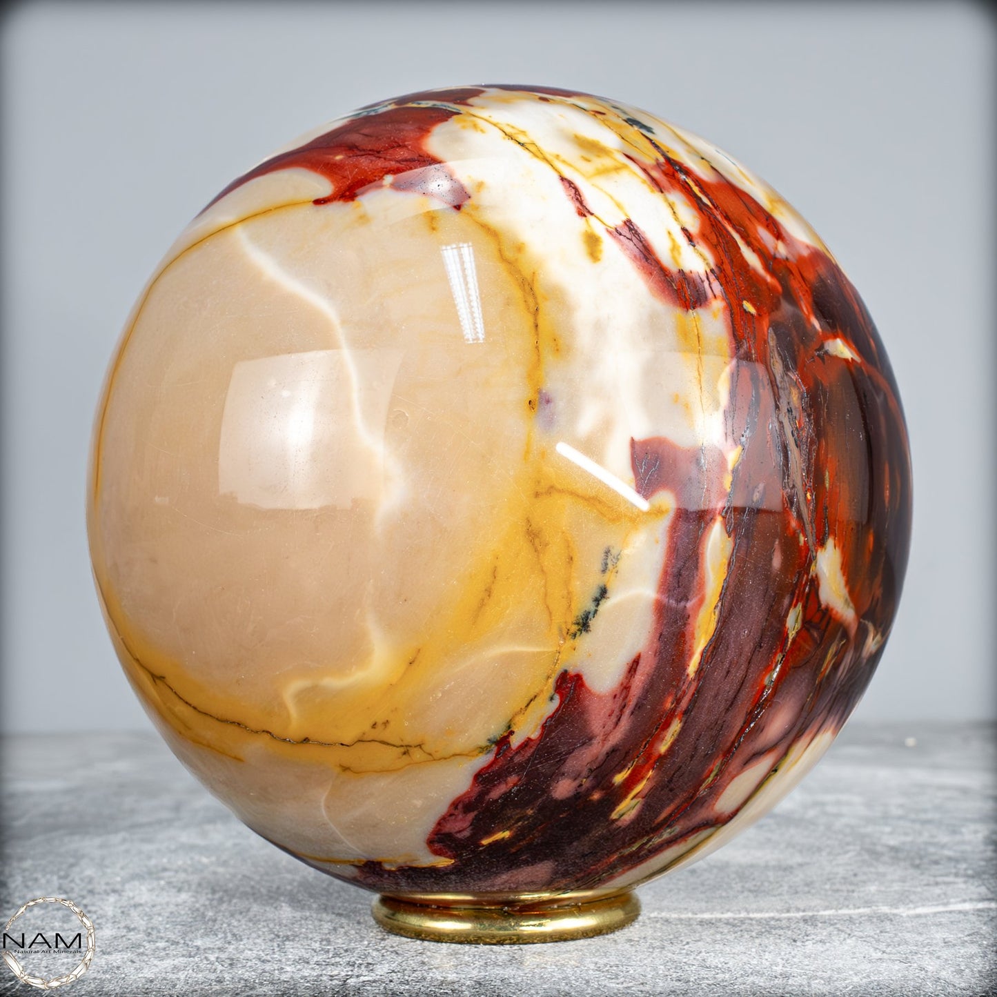 Natürliche Mookait Kugel aus Australien - 2754,17g