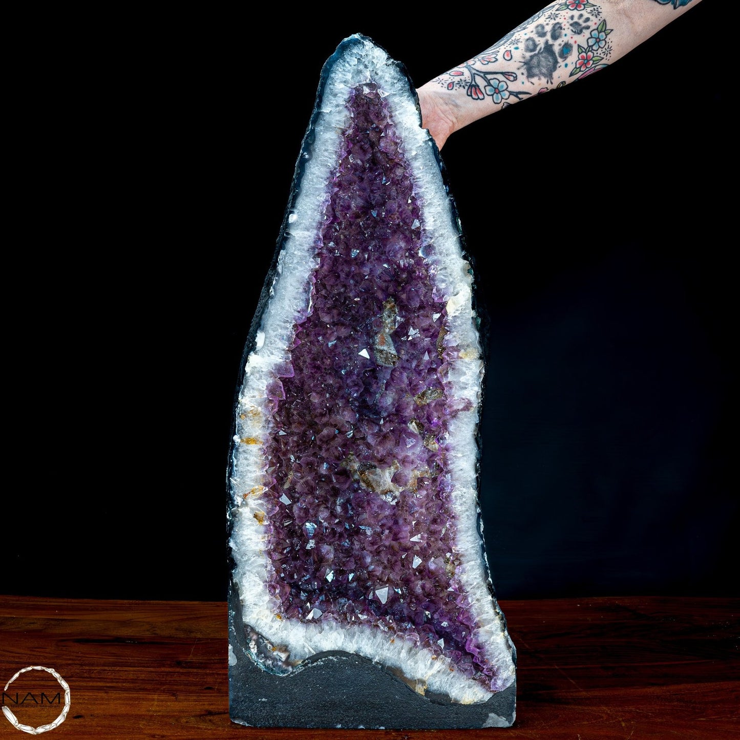 Natürliche Intensive Amethyst-Achat-Kristall Kathedrale/Druse - 29421,12g