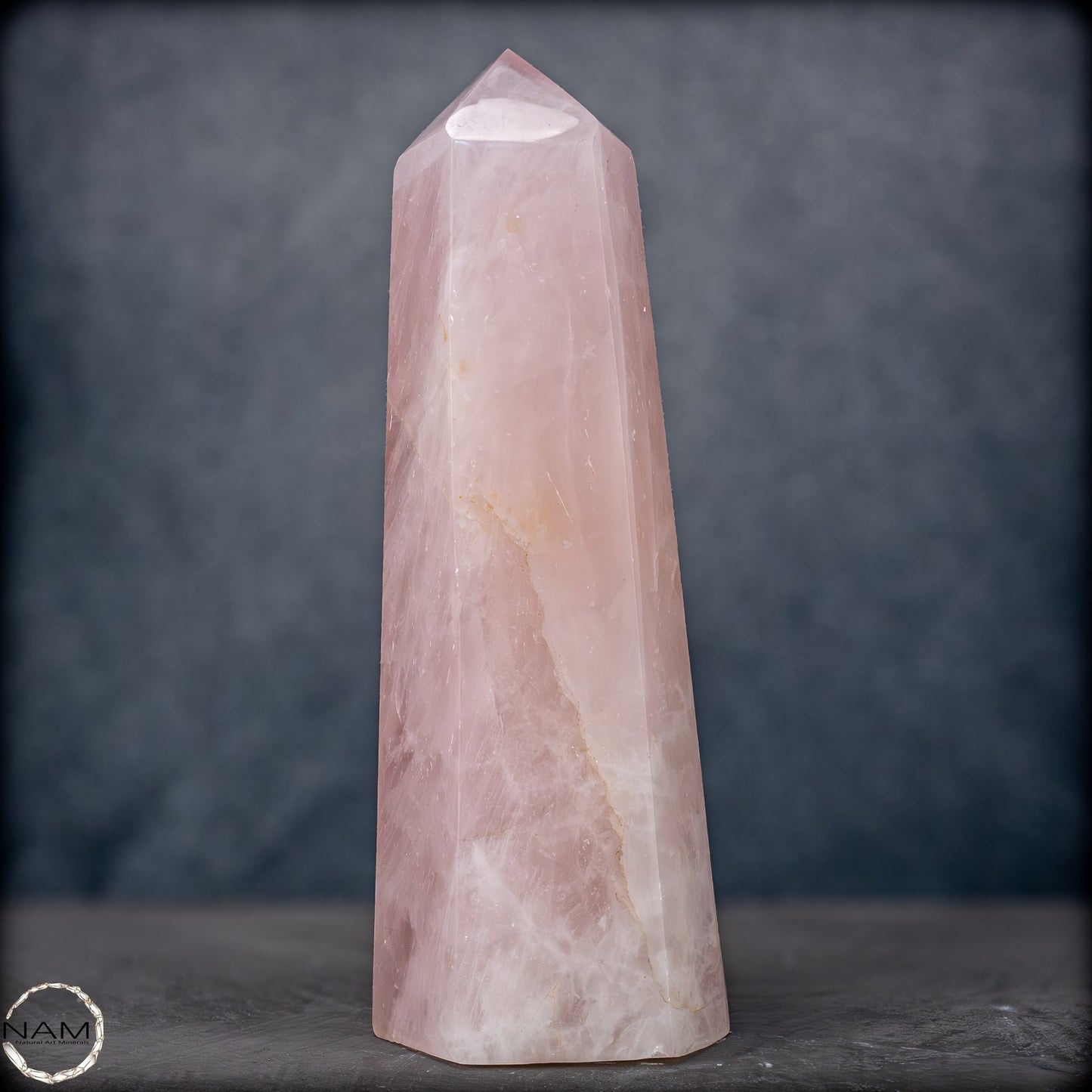 Natürlicher Großer Rosenquarz Obelisk aus Brasilien - 6907,55g