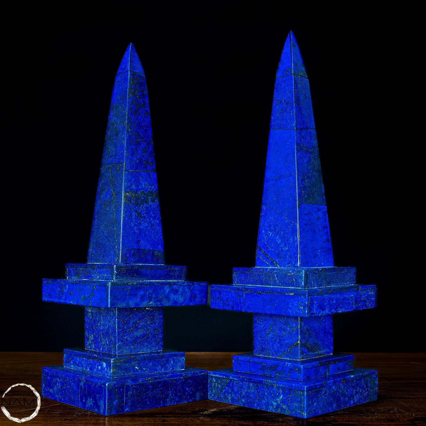 Natürliches Paar Lapislazuli Obelisken von Höchster Qualität - 4050,26g
