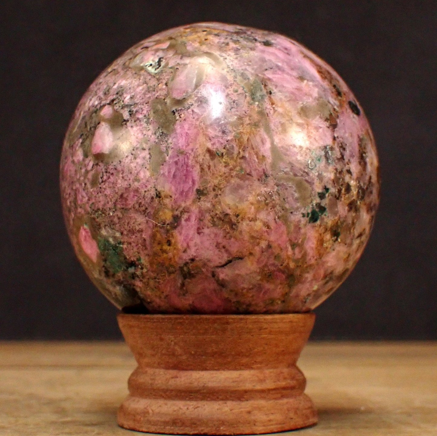 A+ Cobalt-Calcit Kugel - 452,52g - 70mm