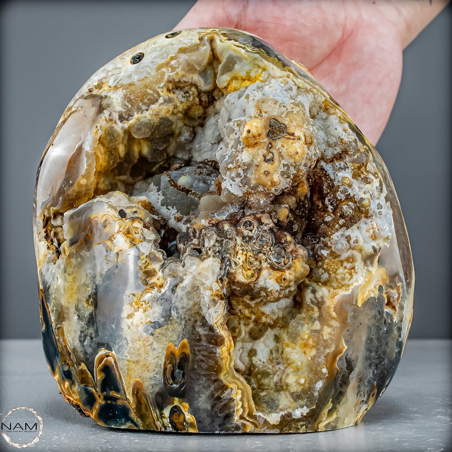 Achat-Druse – Natürlichen Schönheit aus Brasilien 1661,19g