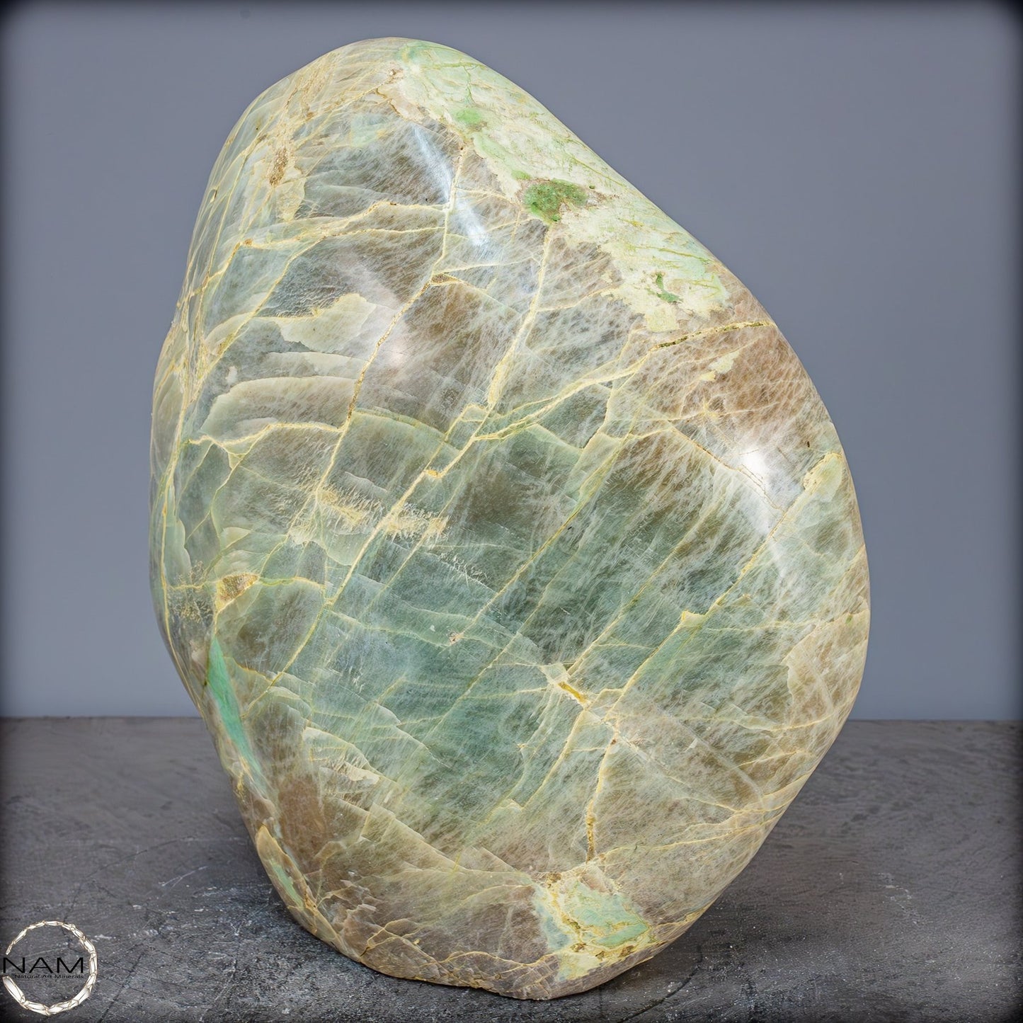 Natürliche Garnierit-Grüner Mondstein Kristall-Freiform - 11528,13g