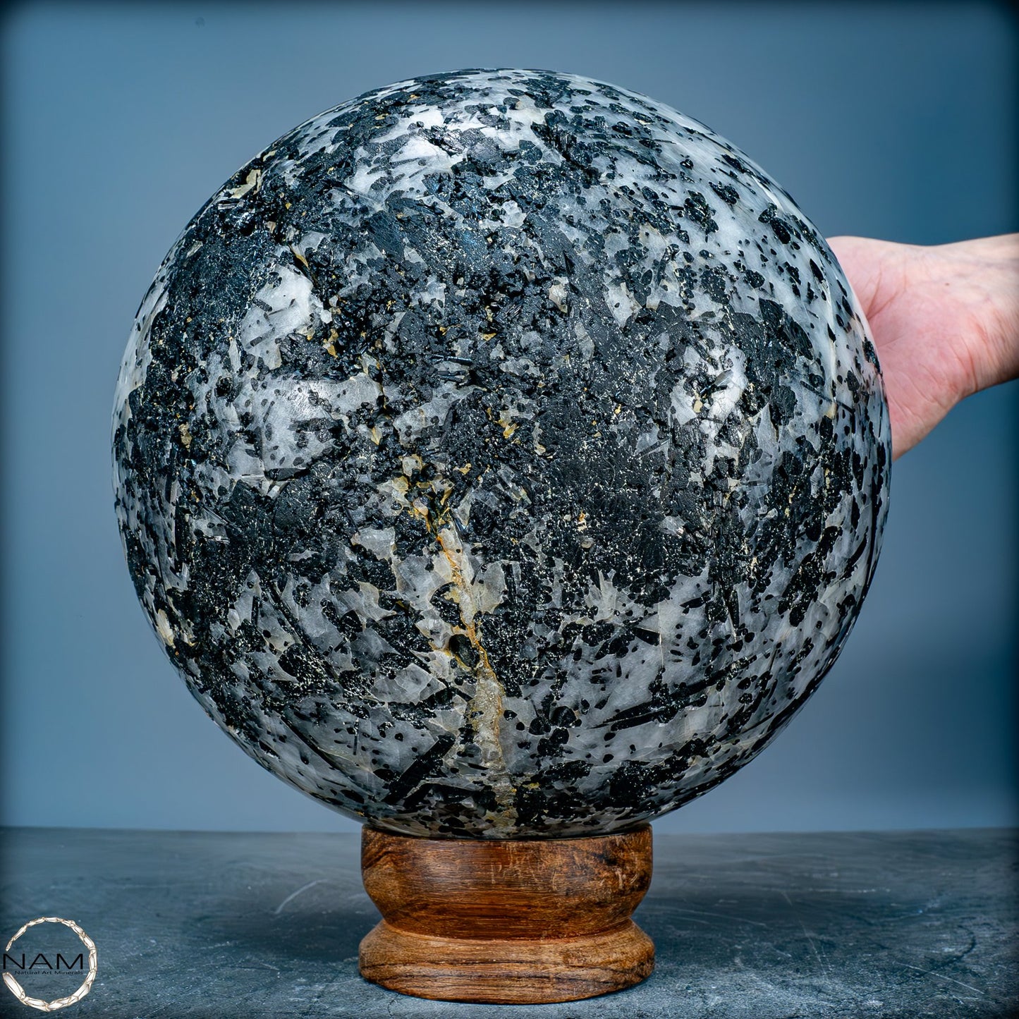 Natürliche Große Tourmalin & Quarz-Kristall Kugel aus Brasilien - 11610,91g - 215mm