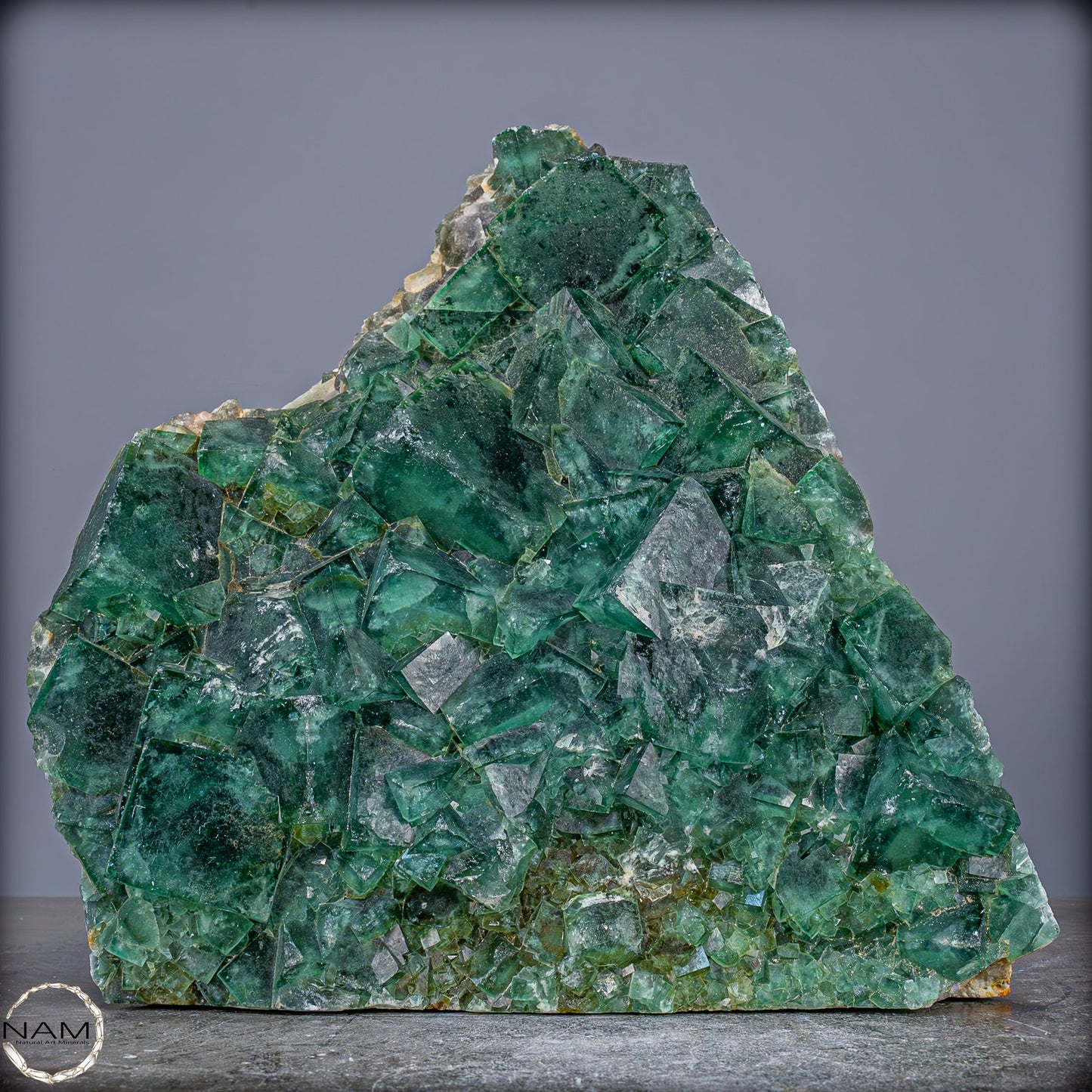 Natürliche Grüner Fluorit Kristalle auf Matrix - 8703,47g