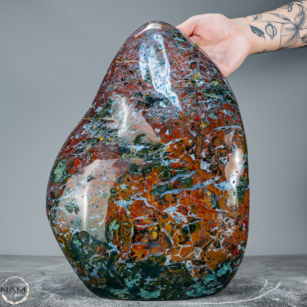 Natürliche Ozean-Jaspis Kristall-Freiform - 8819,47g