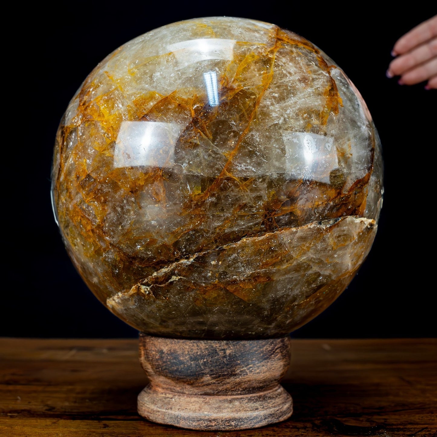 Große Natürliche Quarz Kristall-Kugel "Golden Healer" - 5492,78g
