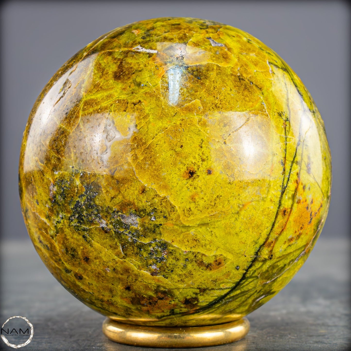 Natürliche Grüne Opal-Kristall Kugel - 736,79g