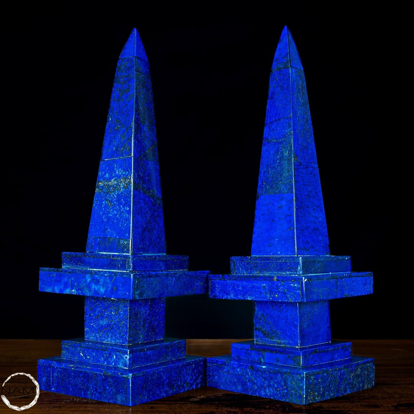 Natürliches Paar Lapislazuli Obelisken von Höchster Qualität - 4050,26g