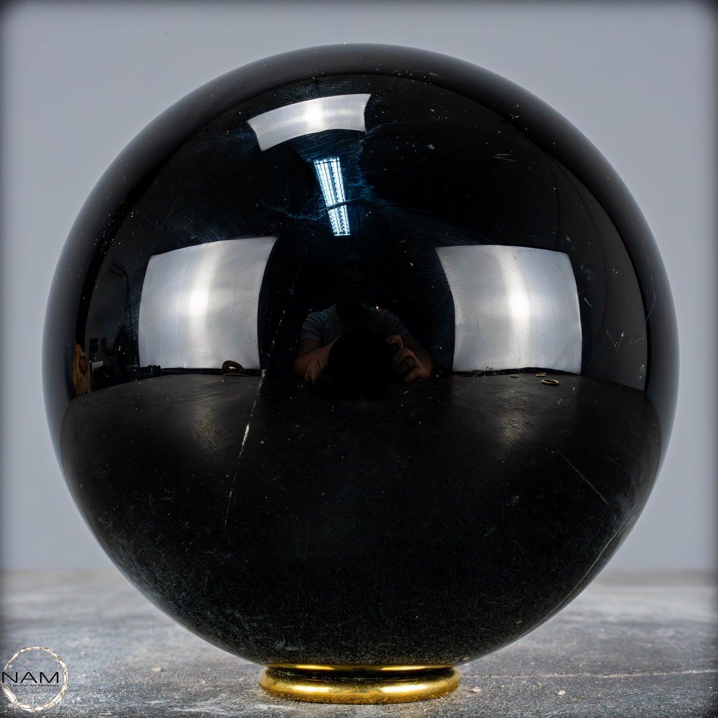 Natürliche Schwarze Obsidian Kristall-Kugel - 2884,59 g