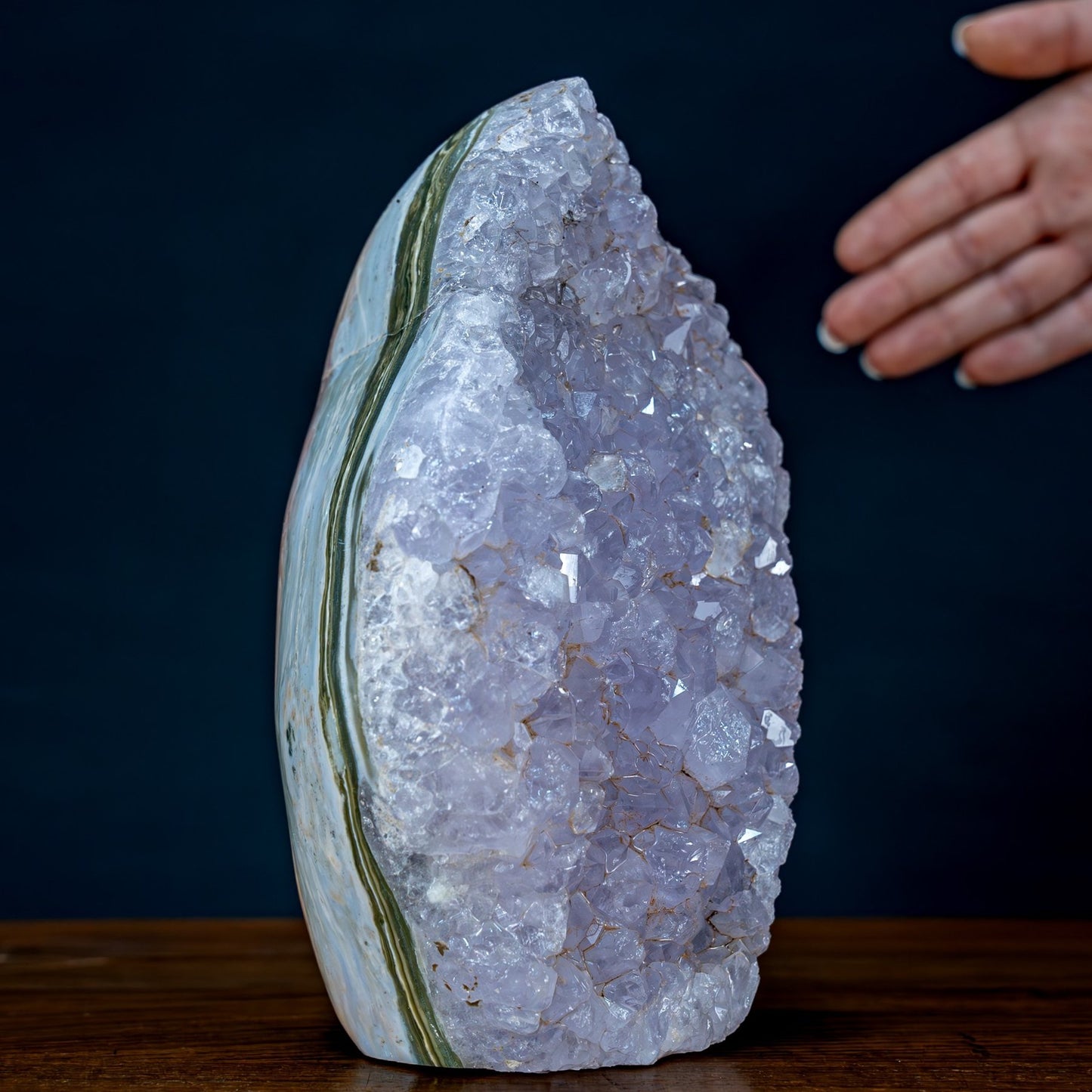 Natürliche Amethyst-Jaspis-Achat Kristall Freiform/Druse - 2309,76g