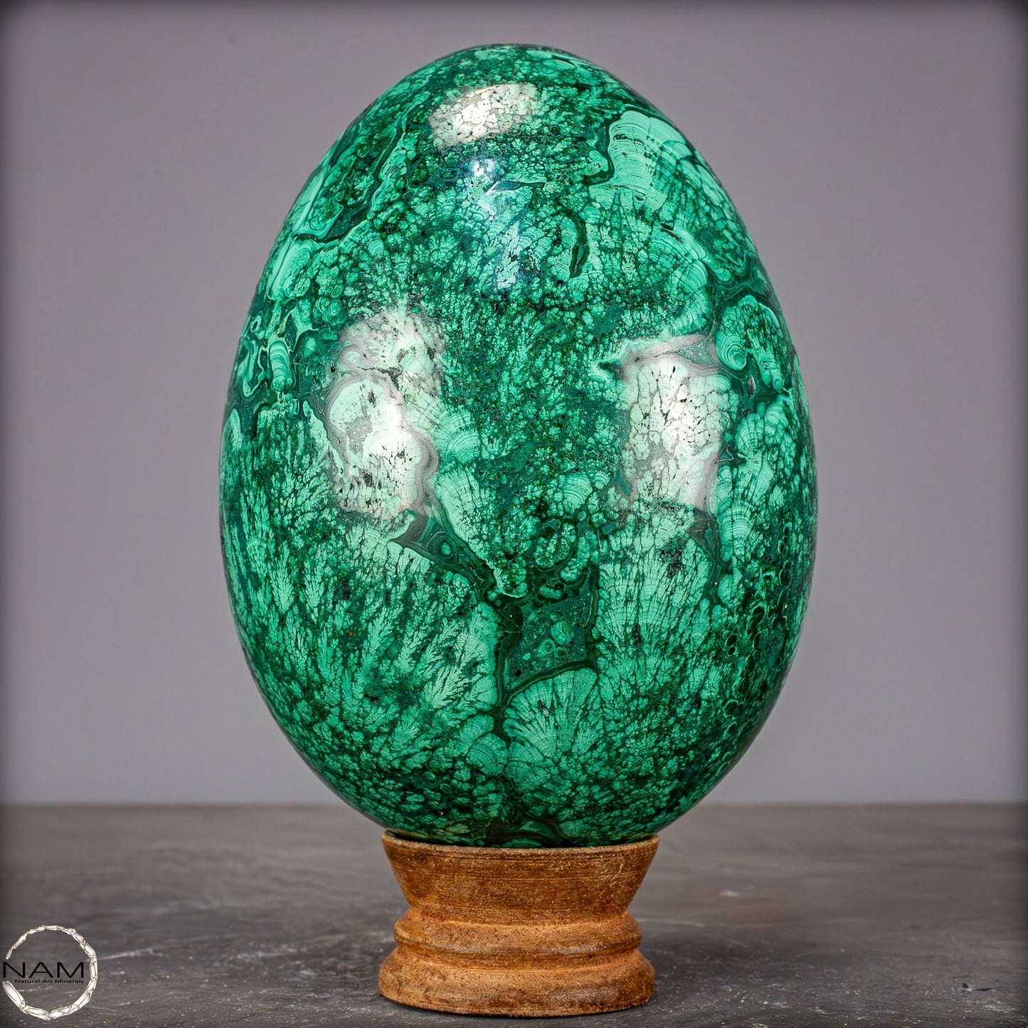 Natürliches Malachit-Kristall Ei, Kongo - 1805,22g
