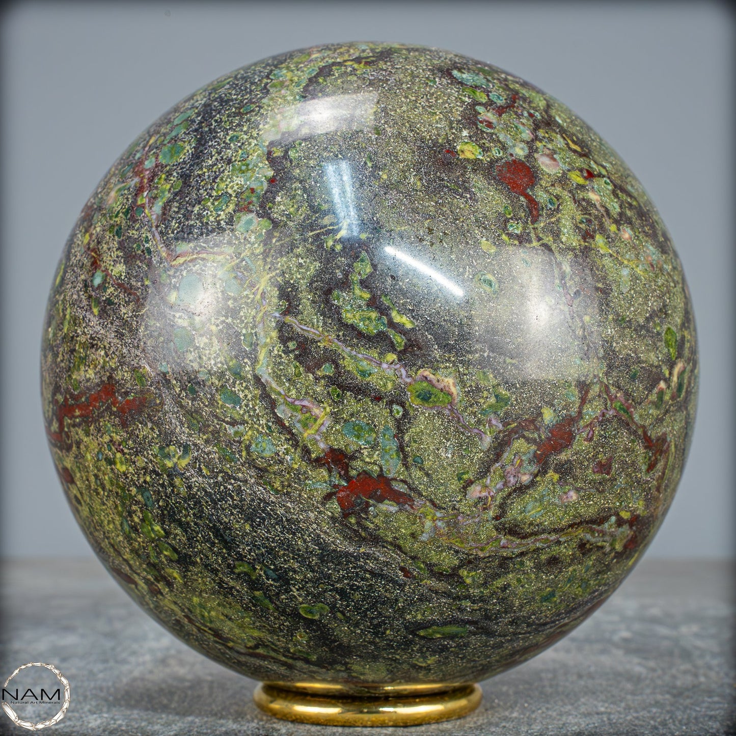 Natürliche Drachenblut-Jaspis Kugel aus Australien - 2860,59g