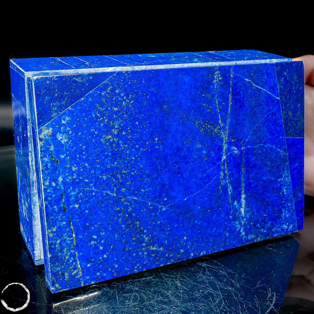 Natürliche Lapislazuli Schmuckkästchen/Box - 729,91g