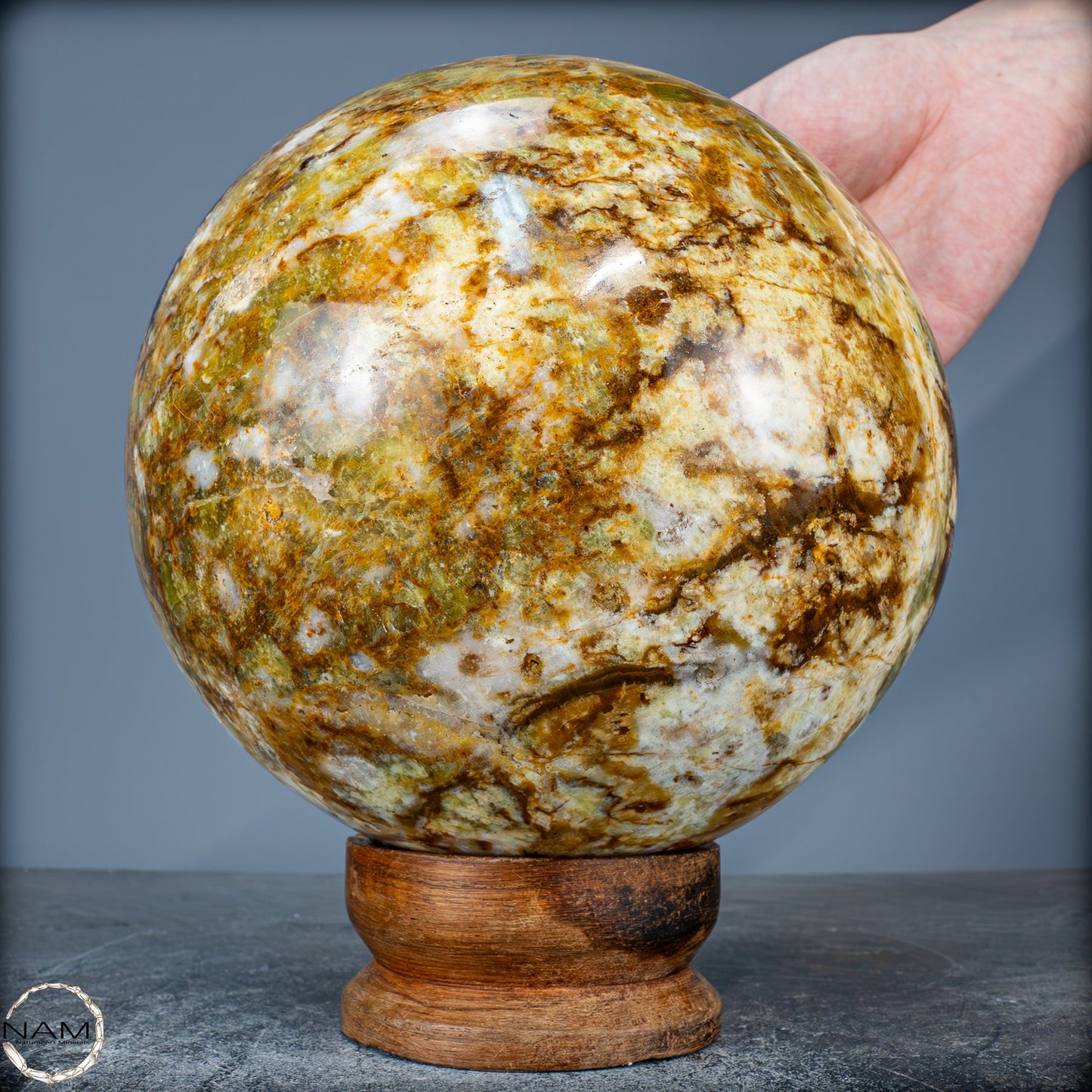 Natürliche Grüne Opal-Kristall Kugel - 5115,65g - 170mm