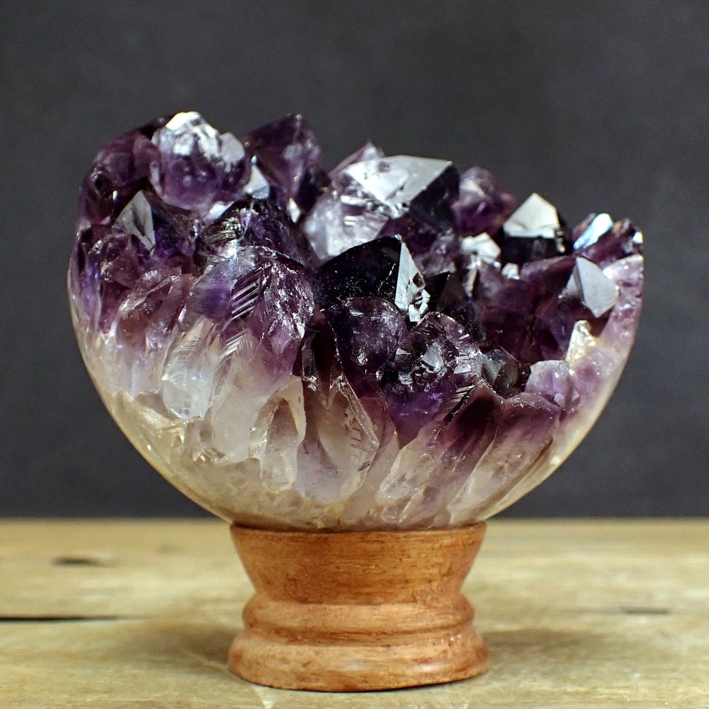 Amethyst Kugel-Druse - 763,38g