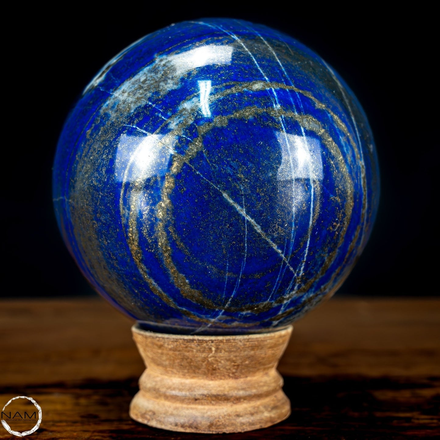 Natürliche Königsblaue Lapislazuli-Kristall-Kugel - 1039,56g