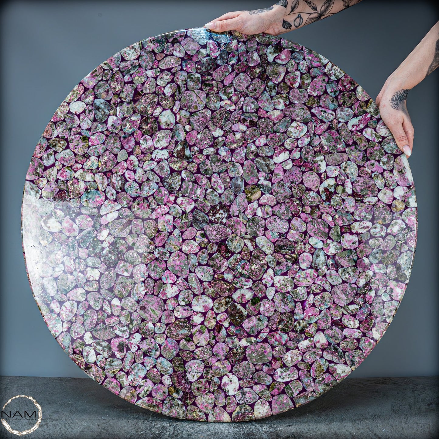 Natürliche Rubellit-Tischplatte - 24044,55g