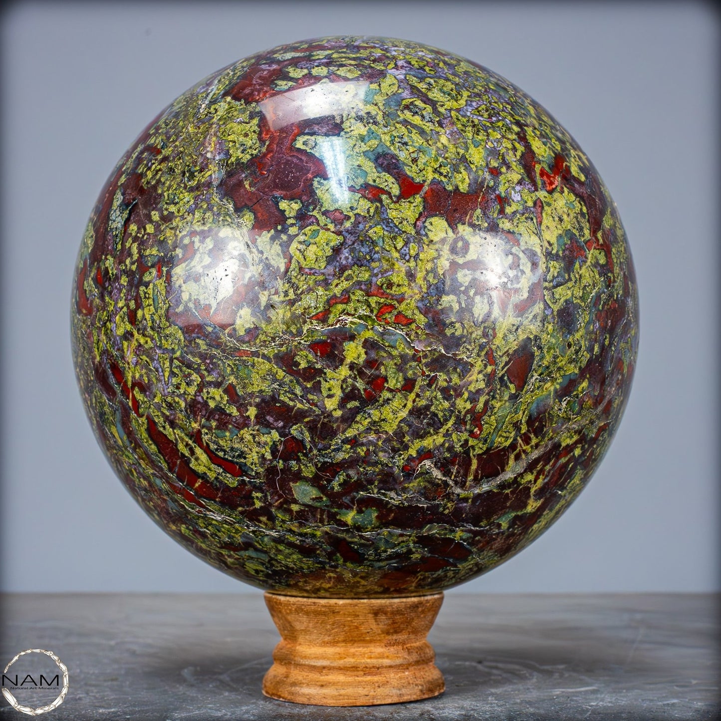 Natürliche Drachenblut-Jaspis Kugel aus Australien - 3945,62g - 155mm